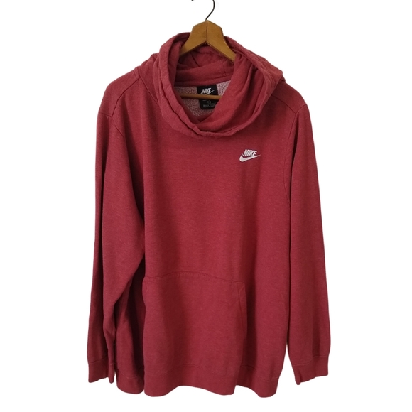 Nike Tops - NIKE Hoody Funnel Neck Womens size XXL